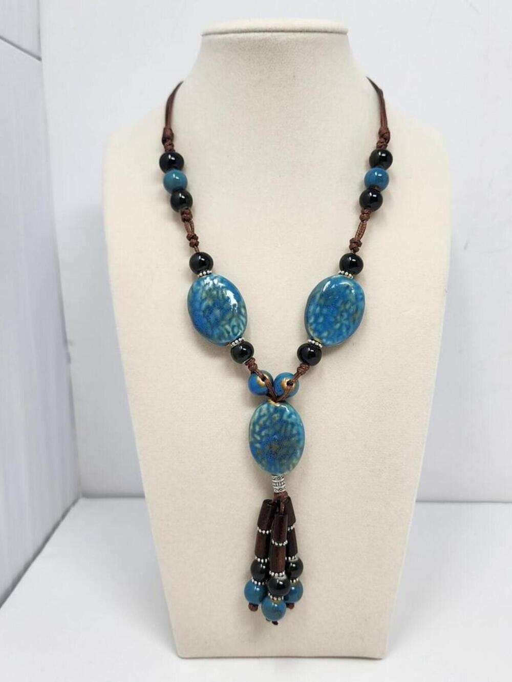 Ocean Breeze Boho Statement Necklace